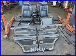 Range Rover P38 2.5 4.0 4.6 Black Leather Interior Seats Door Panels Trim 94-02 Range Rover P38 2.5 4.0 4.6 Black Leather Interior Seats Door Panels Trim 94-02