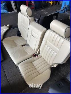 Range Rover P38 2.5 4.0 4.6 Cream And Black 5 Bar Leather Interior Seats 94-02 Range Rover P38 2.5 4.0 4.6 Cream And Black 5 Bar Leather Interior Seats 94-02