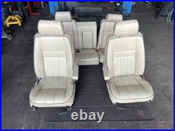 Range Rover P38 2.5 4.0 4.6 Cream Leather Interior Seats Manual Trim 94-02 Range Rover P38 2.5 4.0 4.6 Cream Leather Interior Seats Manual Trim 94-02