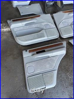 Range Rover P38 2.5 4.0 4.6 Grey Leather Interior Seats Panels Trim 94-00 Range Rover P38 2.5 4.0 4.6 Grey Leather Interior Seats Panels Trim 94-00