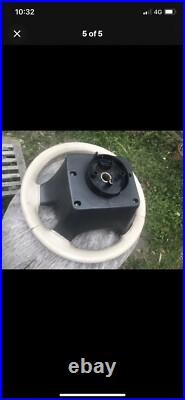 Range Rover P38 Autobiography Full Light stone Cream Steering Wheel Leather