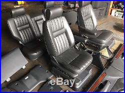 Range Rover P38 Black Full Leather Interior Seats Trim 94-02 Vgc 5 Bar Upgrade