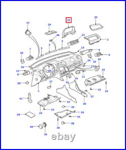 Range Rover P38 Dash Instrument Cluster Surround Black FAV101210