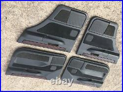 Range Rover P38 Door Panel Türpappen Complete & Wood Door Cards Set Black