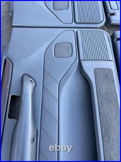 Range Rover P38 Genuine Set Of Vogue Black Door Cards Panels Front Rear 94-02 Range Rover P38 Genuine Set Of Vogue Black Door Cards Panels Front Rear 94-02