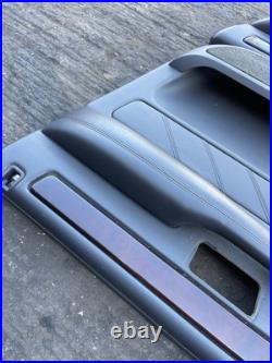 Range Rover P38 Genuine Set Of Vogue Black Door Cards Panels Front Rear 94-02 Range Rover P38 Genuine Set Of Vogue Black Door Cards Panels Front Rear 94-02