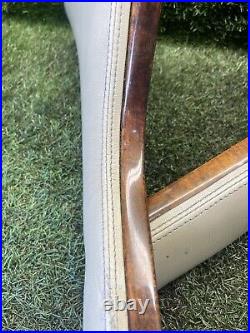 Range Rover P38 Genuine Walnut & Padded Cream Leather Console Side Panels 94-02 Range Rover P38 Genuine Walnut & Padded Cream Leather Console Side Panels 94-02