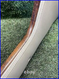 Range Rover P38 Genuine Walnut & Padded Cream Leather Console Side Panels 94-02 Range Rover P38 Genuine Walnut & Padded Cream Leather Console Side Panels 94-02