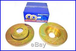 Range Rover P38 Performance Front Vented Drilled & Grooved Brake Discs DA4603