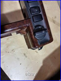Range Rover P38 Sat Nav Wood Center Console Surround With Switches Range Rover P38 Sat Nav Wood Center Console Surround With Switches