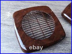 Range Rover P38 Small Speaker Grills Walnut