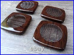 Range Rover P38 Small Speaker Grills Walnut