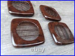 Range Rover P38 Small Speaker Grills Walnut