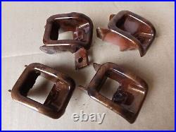 Range Rover P38 WALNUT DOOR LOCK BUTTONS. 1