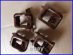 Range Rover P38 WALNUT DOOR LOCK BUTTONS. 1