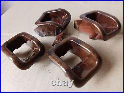 Range Rover P38 WALNUT DOOR LOCK BUTTONS. 1