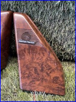 Range Rover P38 Walnut Style Harman Kardon Tweeters Covers Trim Upgrade 94-02