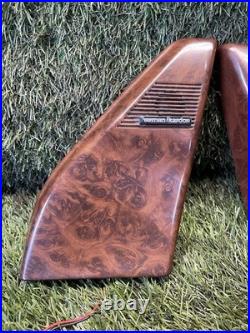 Range Rover P38 Walnut Style Harman Kardon Tweeters Covers Trim Upgrade 94-02