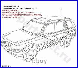 Range Rover P38 Wiring Harness-body Lh Side Less Speaker Amplifier & CD Player