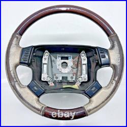 Range Rover P38 steering wheel Cream leather dark wood 1994 2002