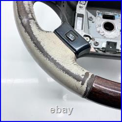 Range Rover P38 steering wheel Cream leather dark wood 1994 2002