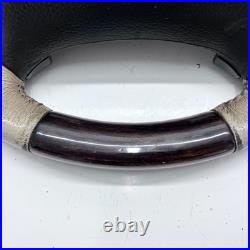 Range Rover P38 steering wheel Cream leather dark wood 1994 2002