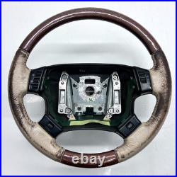 Range Rover P38 steering wheel Cream leather wood 1994 2002