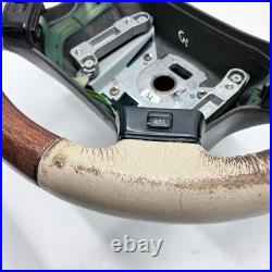 Range Rover P38 steering wheel Cream leather wood 1994 2002