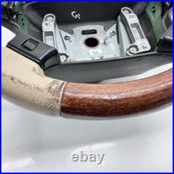 Range Rover P38 steering wheel Cream leather wood 1994 2002