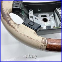Range Rover P38 steering wheel Cream leather wood 1994 2002
