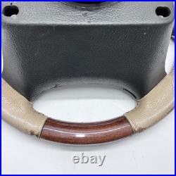 Range Rover P38 steering wheel Cream leather wood 1994 2002