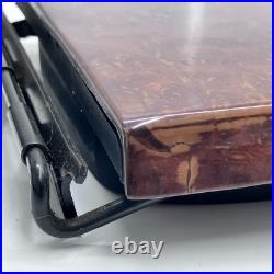 Range Rover P38 walnut wood arm rest cup holder 1994 2002 armrest lid top