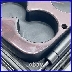 Range Rover P38 walnut wood arm rest cup holder 1994 2002 armrest lid top