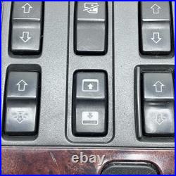 Range Rover P38 window switch with wood walnut trim 1994 2002 models YUB101100