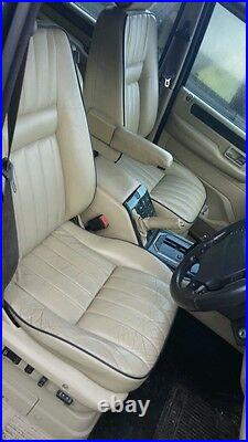 Range rover p38 leather seats 2000 upgrade blue piping