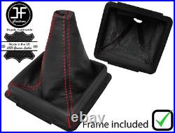 Red Stitch Leather Manual Gear Gaiter+frame Fits Range Rover P38 1994-2002