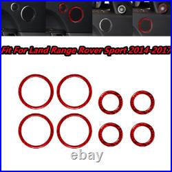 Rhd Red Carbon Fiber Interior Full Kit Trim For Range Rover Sport 2014-2017