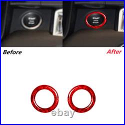 Rhd Red Carbon Fiber Interior Full Kit Trim For Range Rover Sport 2014-2017