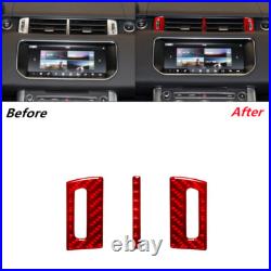 Rhd Red Carbon Fiber Interior Full Kit Trim For Range Rover Sport 2014-2017