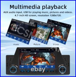 Single 1Din Car Stereo Radio Bluetooth USB AUX RDS Fit For OS/Android MP5 Player Single 1Din Car Stereo Radio Bluetooth USB AUX RDS Fit For OS/Android MP5 Player