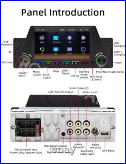 Single 1Din Car Stereo Radio Bluetooth USB AUX RDS Fit For OS/Android MP5 Player Single 1Din Car Stereo Radio Bluetooth USB AUX RDS Fit For OS/Android MP5 Player