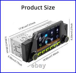 Single 1Din Car Stereo Radio Bluetooth USB AUX RDS Fit For OS/Android MP5 Player Single 1Din Car Stereo Radio Bluetooth USB AUX RDS Fit For OS/Android MP5 Player