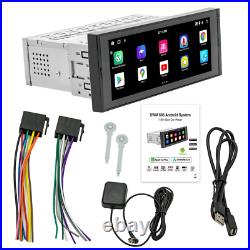 Single 1 Din Car Stereo Radio 6.86in Bluetooth GPS WIFI Touch Screen MP5 Player