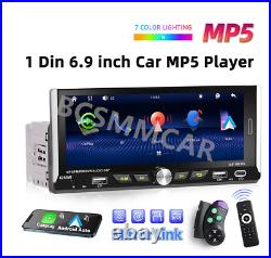 Stereo Radio Car Multimedia Player Android Auto 6.9IN 1DIN For Apple Carplay BT Stereo Radio Car Multimedia Player Android Auto 6.9IN 1DIN For Apple Carplay BT