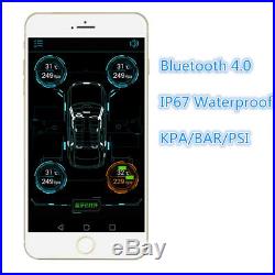 TPMS Bluetooth 4.0 For Andriod & IOS Waterproof 4 Internal Bult-in Sensors