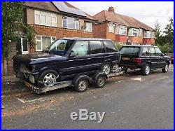 Two Range Rover P38 and Brian James Trailer (GAS, MOT)