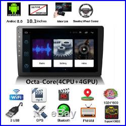 Ultra-thin Android 8.0 10.1 1080P 4CPU + 4GPU 1+16G Car Stereo Radio GPS Wifi
