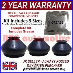Universal Ball Joint Track Rod End Rubber Boot Gaiter Kit + Grease Fits All Cars