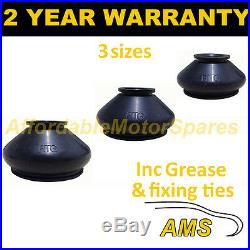 Universal Ball Joint Track Rod End Rubber Dust Cover Kit + Grease Fits All Cars