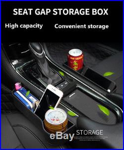 Universal Car Seat Crevice Gaps Storage Box Organizer Black Interior Accessories